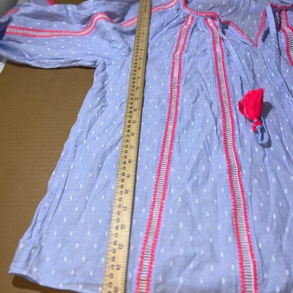 Lilly PULITZER Blue and Pink Women's Blouse XL - Picture 8 of 13